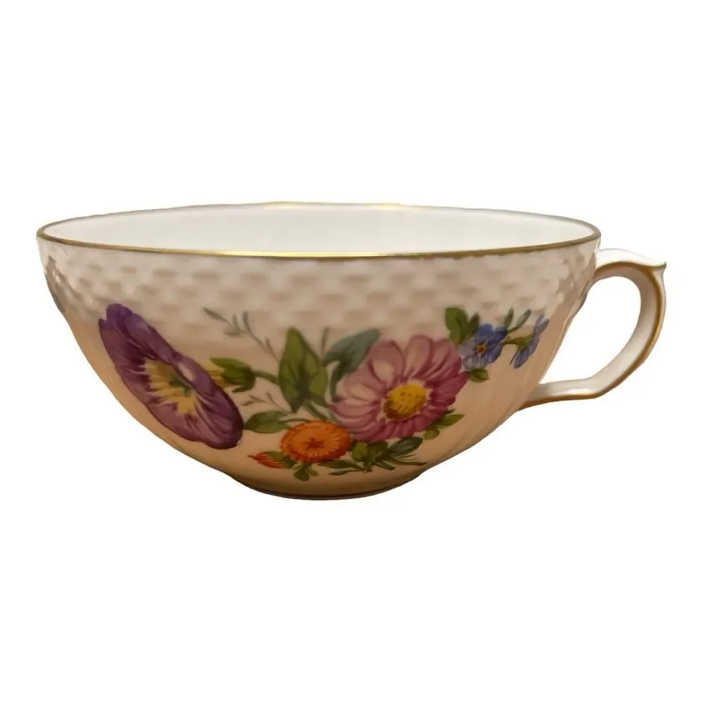 Royal Copenhagen Tea Cups & Saucers 493 / 1551 All Different Floral Bouquets